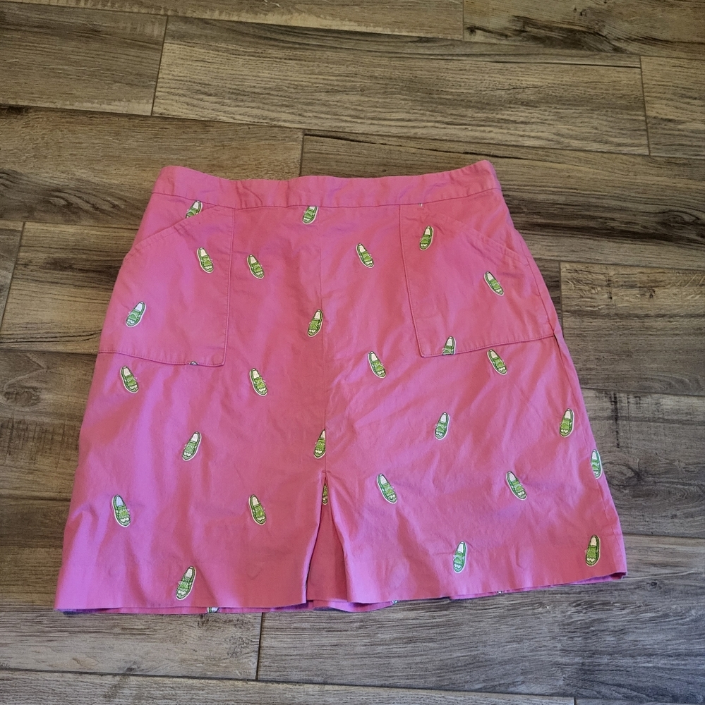 Vintage Lilly Pulitzer embroidered golf skort size 8